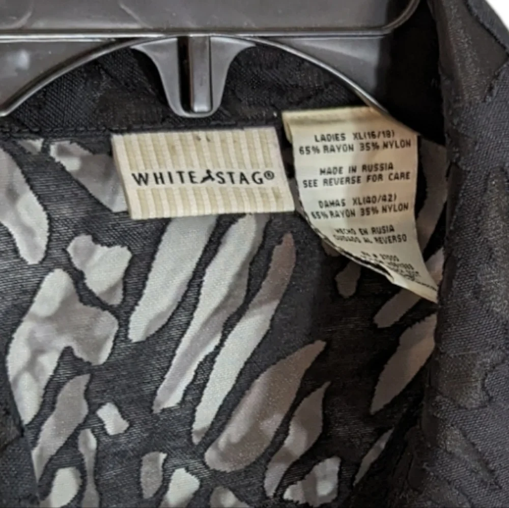 Black Burnout Button Up Top Size XL‎ - Picture 3 of 5